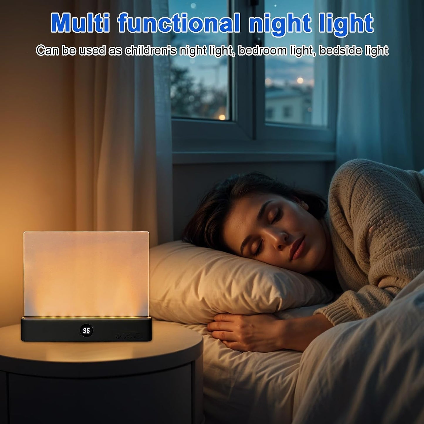 Rechargeable LED Book Light with 3 Color Modes & Timer - Perfect for Night Reading in Bed (Black, Compact Design)